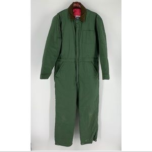 Weather Breaker Green Insulated Coveralls Men’s L